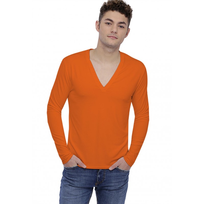 T-shirt col V profond boutonné manches longues en modal PATRICK T-shirt col V profond boutonné manches longues en modal PATRICK
