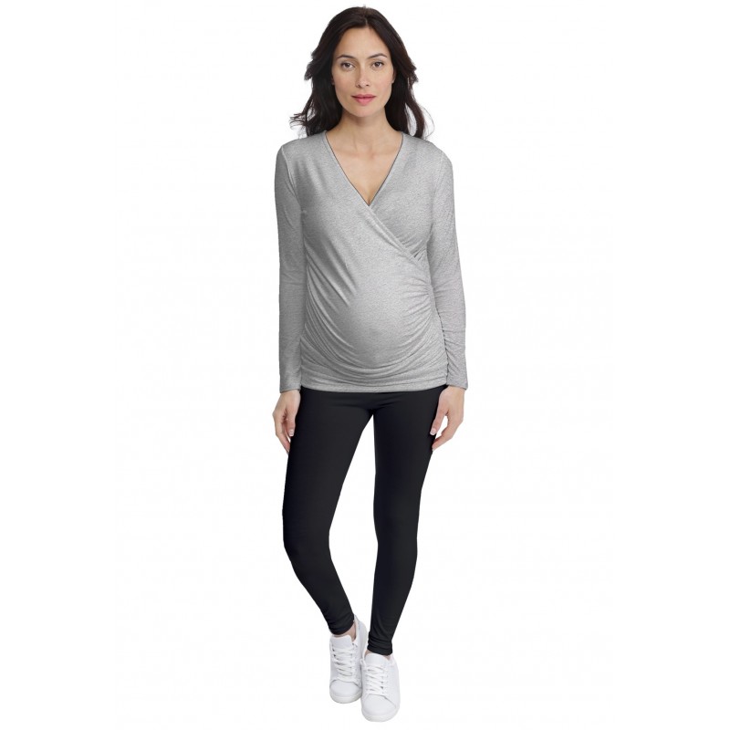 T-shirt cache-coeur de grossesse en modal IRIS T-shirt cache-coeur de grossesse en modal IRIS