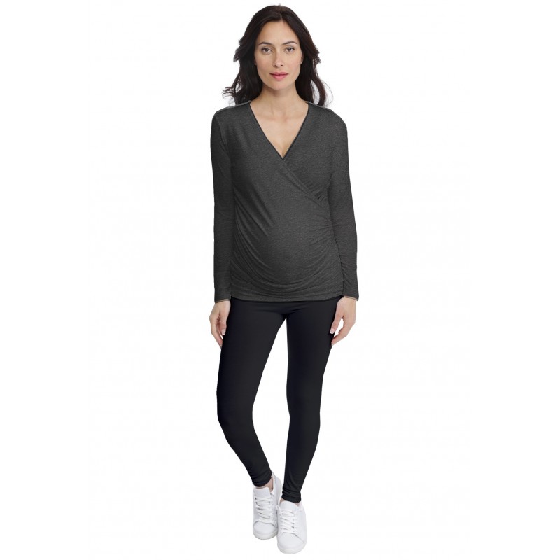 T-shirt cache-coeur de grossesse en modal IRIS T-shirt cache-coeur de grossesse en modal IRIS