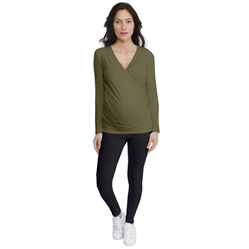 T-shirt cache-coeur de grossesse en modal IRIS T-shirt cache-coeur de grossesse en modal IRIS