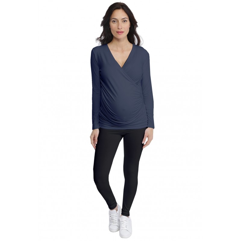 T-shirt cache-coeur de grossesse en modal IRIS T-shirt cache-coeur de grossesse en modal IRIS