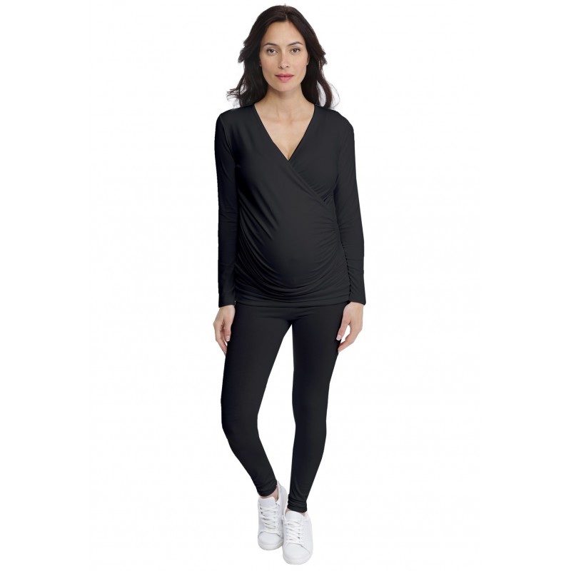 T-shirt cache-coeur de grossesse en modal IRIS T-shirt cache-coeur de grossesse en modal IRIS