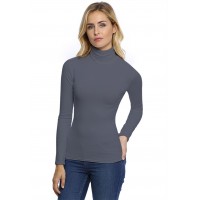 T-shirt col roulé manches longues en modal CINDY05