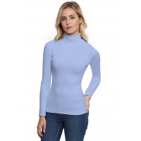 T-shirt col roulé manches longues en modal CINDY05