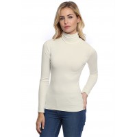 T-shirt col roulé manches longues en modal CINDY05