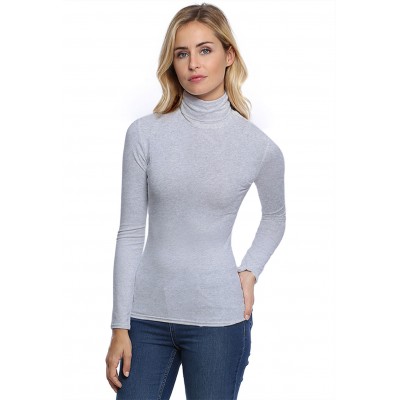 T-shirt col roulé manches longues en modal CINDY05