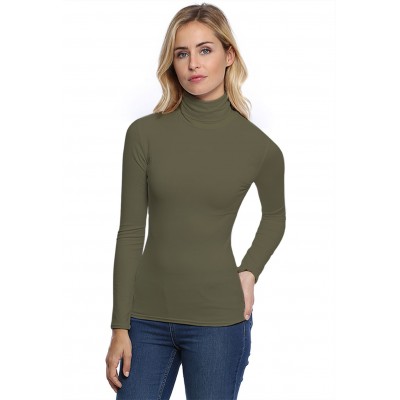 T-shirt col roulé manches longues en modal CINDY05