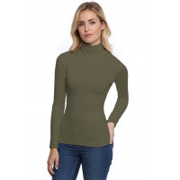 T-shirt col roulé manches longues en modal CINDY05