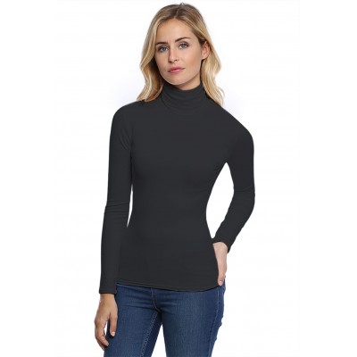 T-shirt col roulé manches longues en modal CINDY05