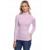 T-shirt col roulé manches longues en modal CINDY05