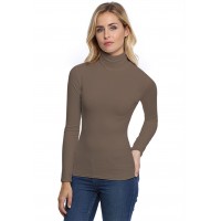 T-shirt col roulé manches longues en modal CINDY05