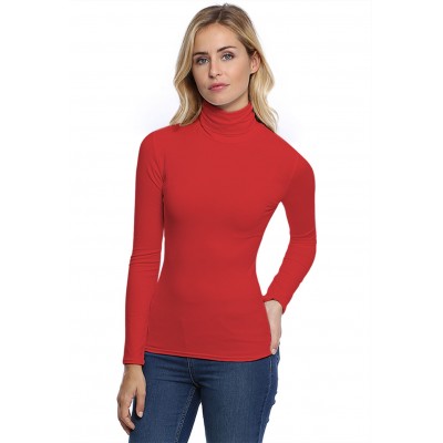 T-shirt col roulé manches longues en modal CINDY05