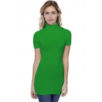 T-shirt long col roulé manches courtes en modal CINDY08