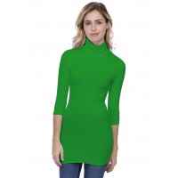T-shirt long col roulé manches 3-4 en modal CINDY09