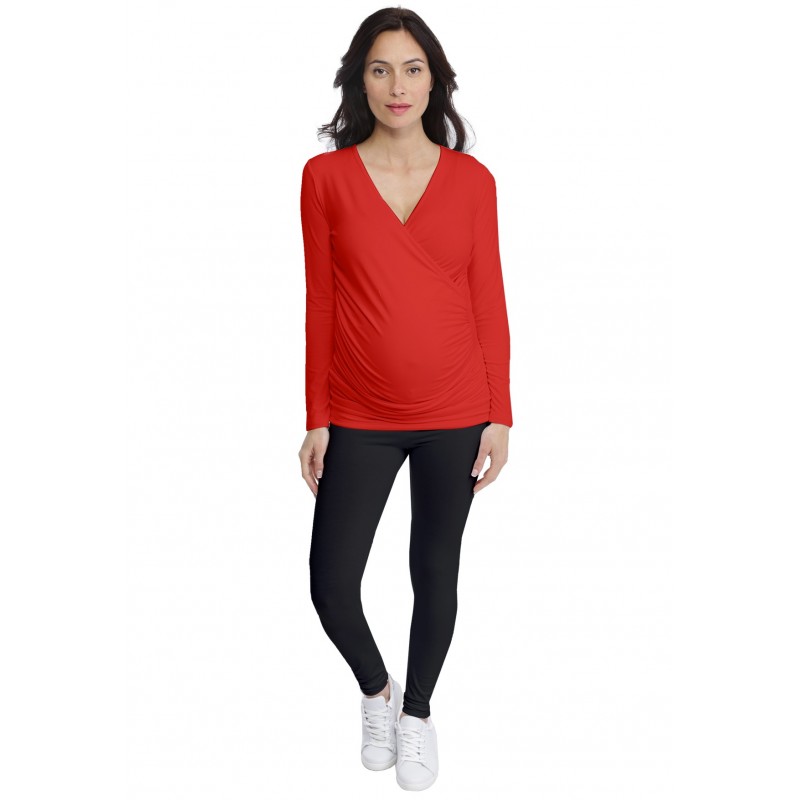 T-shirt cache-coeur de grossesse en modal IRIS T-shirt cache-coeur de grossesse en modal IRIS
