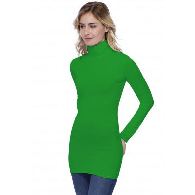T-shirt long col roulé manches longues en modal CINDY10