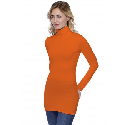 T-shirt long col roulé manches longues en modal CINDY10