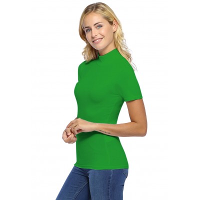Tee-shirt col montant et manches courtes en modal PENNY03