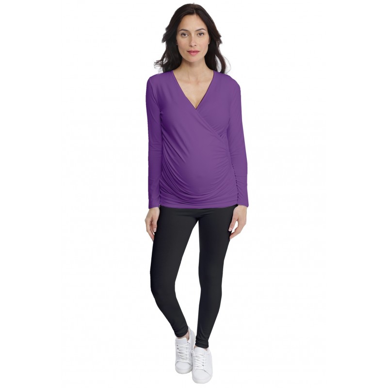 T-shirt cache-coeur de grossesse en modal IRIS T-shirt cache-coeur de grossesse en modal IRIS