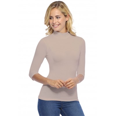 Tee-shirt col montant manches 3-4 en modal PENNY04