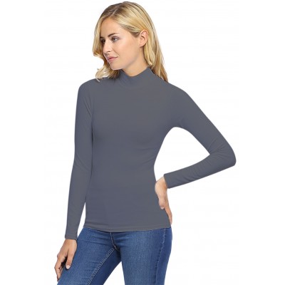 Tee-shirt col montant manches longues en modal PENNY05
