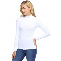 Tee-shirt col montant manches longues en modal PENNY05