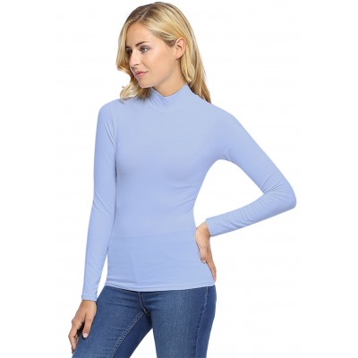 Tee-shirt col montant manches longues en modal PENNY05