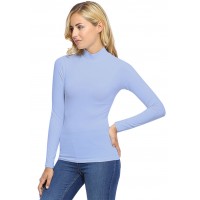 Tee-shirt col montant manches longues en modal PENNY05