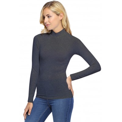 Tee-shirt col montant manches longues en modal PENNY05
