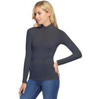 Tee-shirt col montant manches longues en modal PENNY05