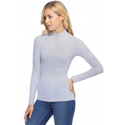 Tee-shirt col montant manches longues en modal PENNY05