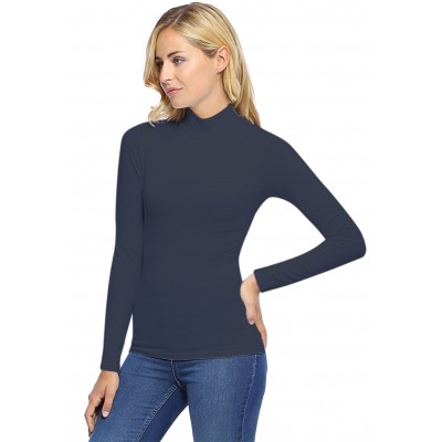 Tee-shirt col montant manches longues en modal PENNY05