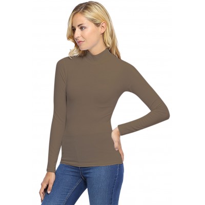 Tee-shirt col montant manches longues en modal PENNY05