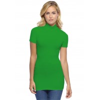 Tee-shirt long col montant et manches courtes en modal PENNY08
