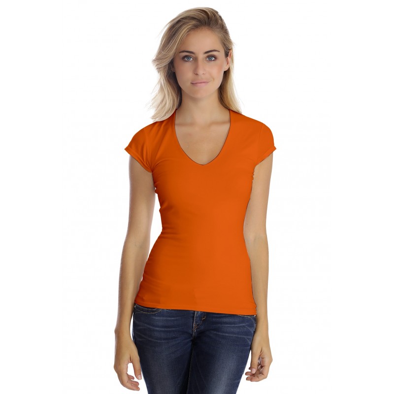 T-shirt col V manche courte cape en modal SYLVIA02 T-shirt col V manche courte cape en modal SYLVIA02