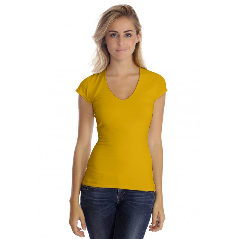 T-shirt col V manche courte cape en modal SYLVIA02 T-shirt col V manche courte cape en modal SYLVIA02