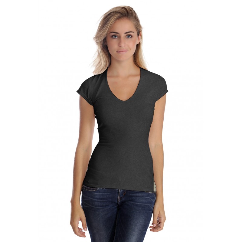 T-shirt col V manche courte cape en modal SYLVIA02 T-shirt col V manche courte cape en modal SYLVIA02