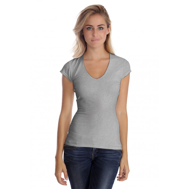 T-shirt col V manche courte cape en modal SYLVIA02 T-shirt col V manche courte cape en modal SYLVIA02