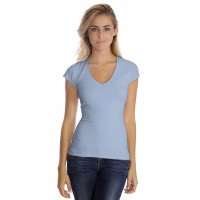 T-shirt col V manche courte cape en modal SYLVIA02