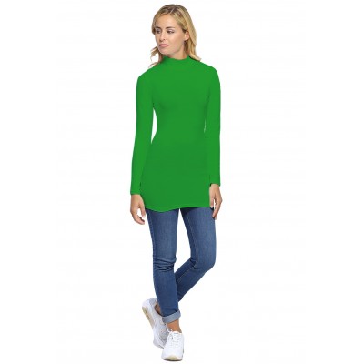 Tee-shirt long col montant et manches longues en modal PENNY10