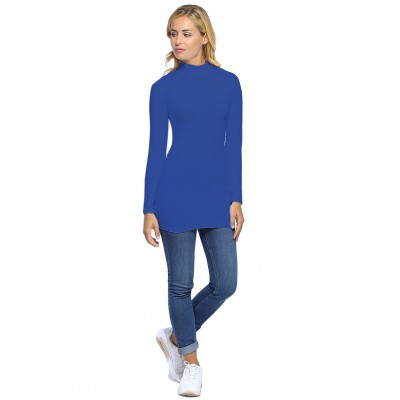 Tee-shirt long col montant et manches longues en modal PENNY10