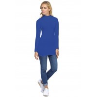 Tee-shirt long col montant et manches longues en modal PENNY10