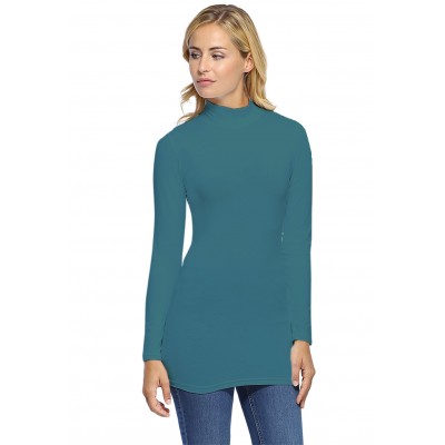 Tee-shirt long col montant et manches longues en modal PENNY10