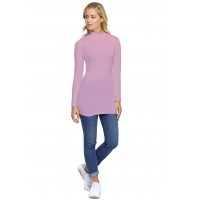 Tee-shirt long col montant et manches longues en modal PENNY10