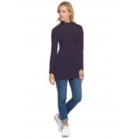 Tee-shirt long col montant et manches longues en modal PENNY10
