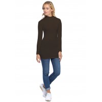 Tee-shirt long col montant et manches longues en modal PENNY10