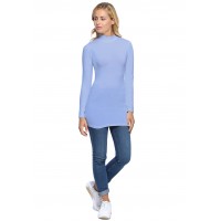 Tee-shirt long col montant et manches longues en modal PENNY10