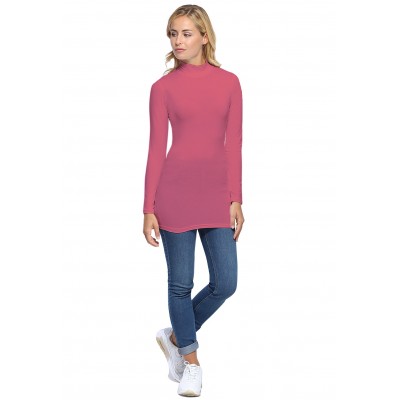 Tee-shirt long col montant et manches longues en modal PENNY10