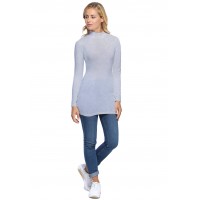 Tee-shirt long col montant et manches longues en modal PENNY10