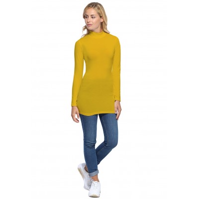 Tee-shirt long col montant et manches longues en modal PENNY10